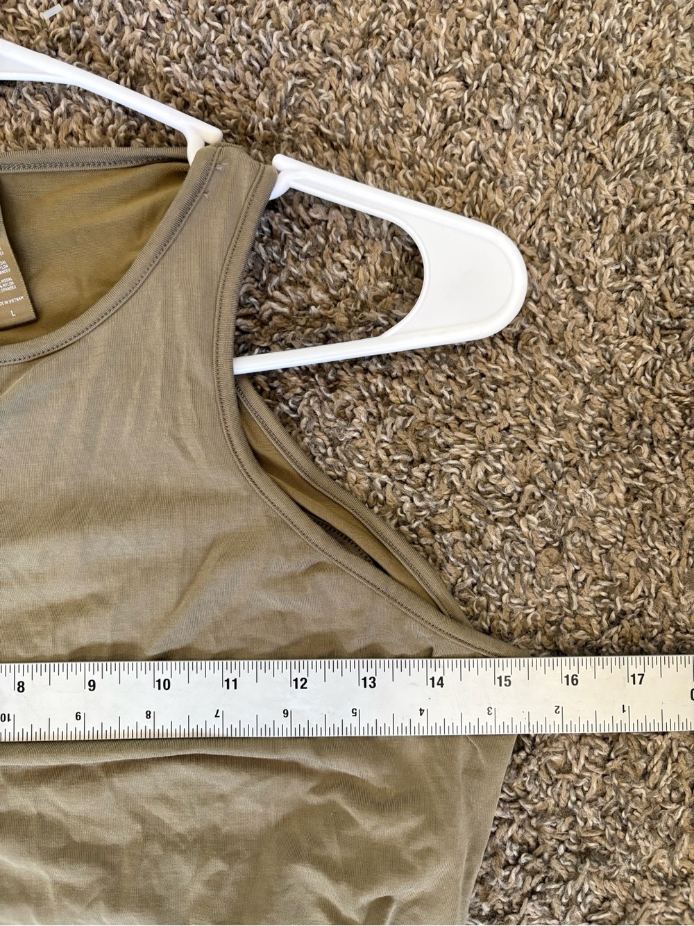 SKIMS Soft Lounge Sleeveless Long Tank Dress- Army Green Women’s Size L - Picture 9 of 9